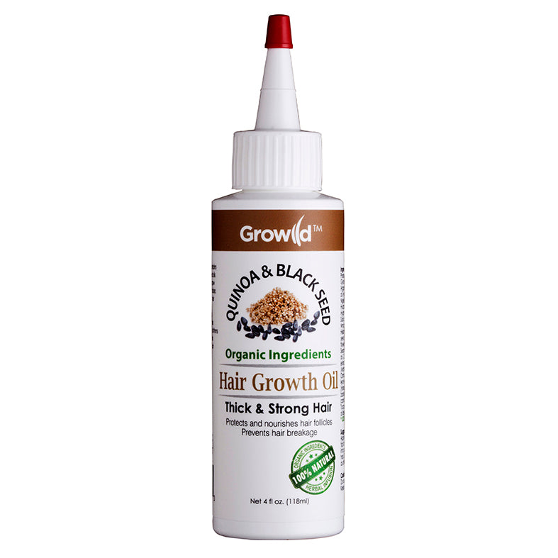 By Natures. Quinoa & Black Seed organic ingredient hair growth oil.Thick & Strong hair